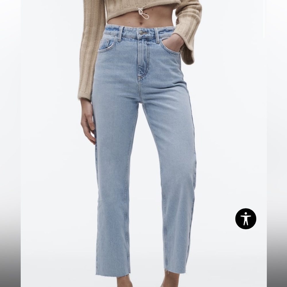 Zara cropped jeans